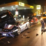 Cremona incidente con coinvolta la Lamborghini Gallardo della Po